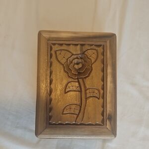 Wooden Carved Flower Box